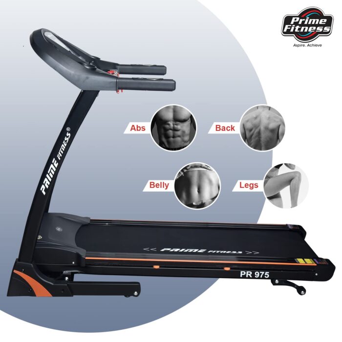 Prime Fitness PR 975 Auto Incline 120 Kg 4 HP DC Motor Treadmill Auto Incline - Image 3